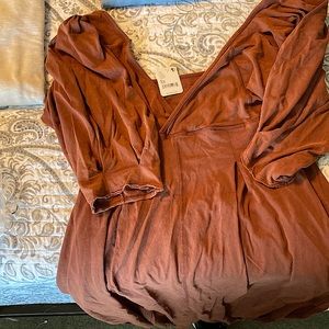 Free People - Brown Lotta Love Romper - XS (NWT)